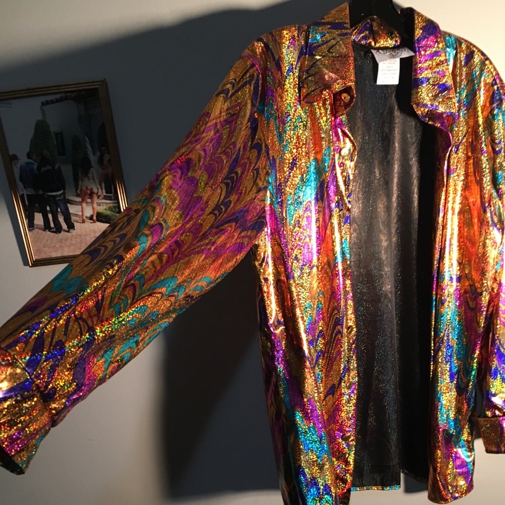 Gold Vintage Retro Disco Party Shirt